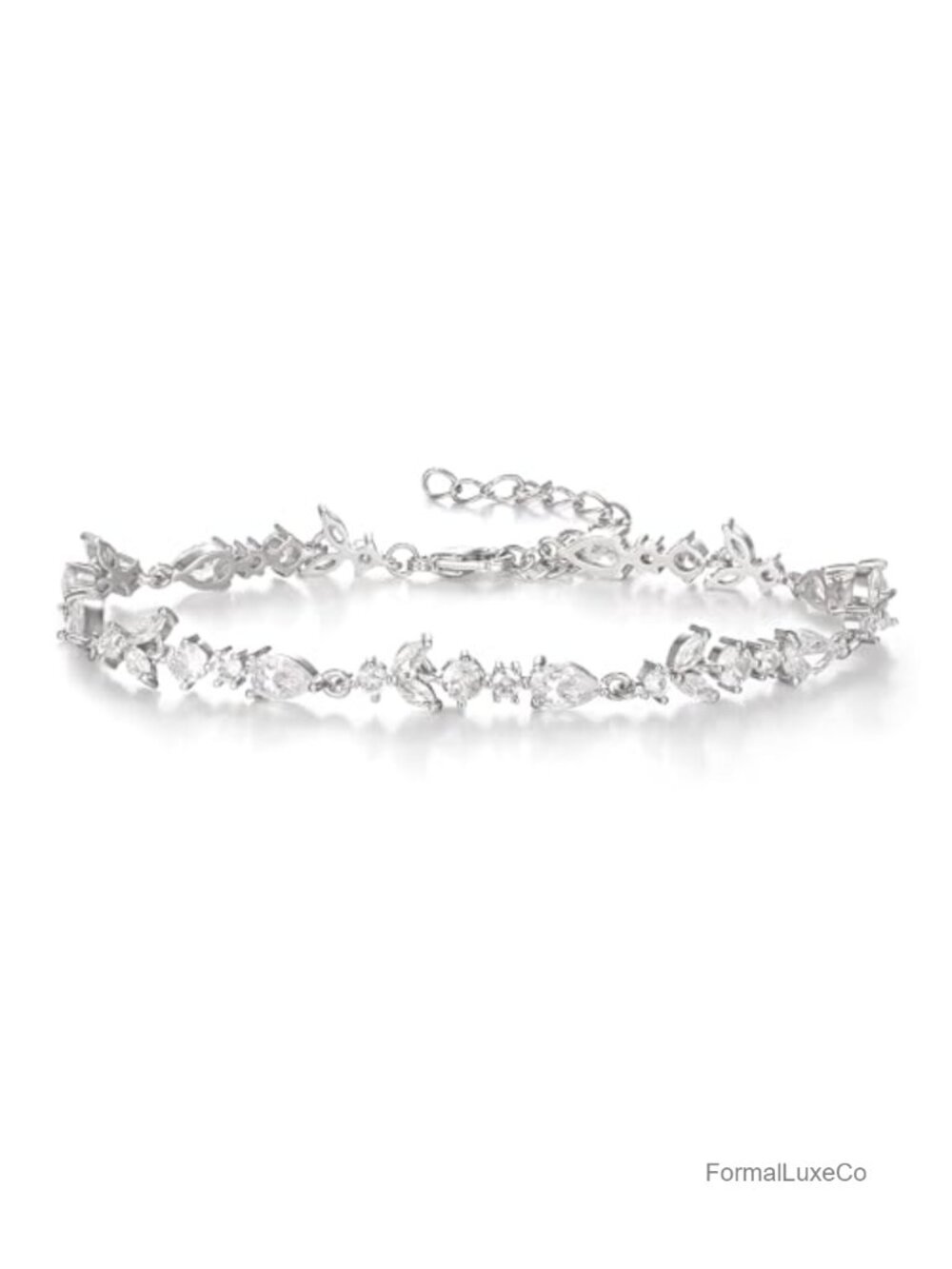 Marquise Cubic Zirconia Tennis Bracelet for Women Wedding Jewelry